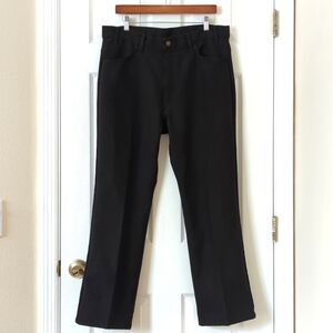 Levi's 90's Vintage Classic Relaxed Straight Leg Polyester Pants Black 36 x 30